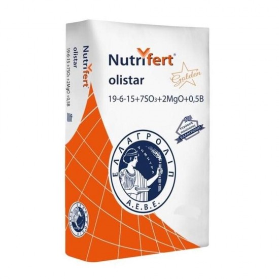 NUTRIFERT ΟΛΙΣΤΑΡ 19-6-15+7SO3+2MgO+0,5B 25Kg