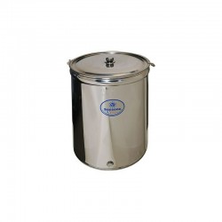 STAINLESS STEEL OIL CONTAINER SANSONE 150LT WITH SMPLE LID